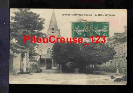 86 Vienne - SCORBE CLAIRVEAUX - " La Mairie Et L'Eglise " - Scorbe Clairvaux