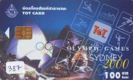 Télécarte THAILANDE * JEUX OLYMPIQUES * THAILAND (chip) (387) Olympic Games Sydney 2000 * TOT NR 61 - Sport