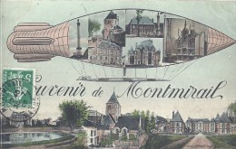 PAYS DE LA LOIRE - 72 - SARTHE -MONTMIRAIL - Souvenir De - Carte Multivues - Montmirail