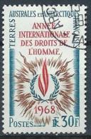 TAAF Oblitéré N° 27 De 1968 Année Des Droits De L'Homme - Usados