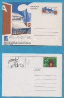 SUOMI FINLAND 1988  2 ENTIERS POSTAUX NEUFS CP FINLANDIA 88 - Ganzsachen