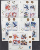 Norway 1994 Olympic Winners 5 M/s ** Mnh (22375) - Blocs-feuillets