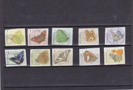 ROLZEGELS VLINDERS    TIMBRES DE ROULEAU PAPILLONS 2014 - Gebraucht