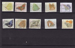 ROLZEGELS VLINDERS    TIMBRES DE ROULEAU PAPILLONS 2014 - Used Stamps