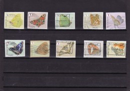 ROLZEGELS VLINDERS    TIMBRES DE ROULEAU PAPILLONS 2014 - Used Stamps
