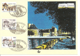 2579 Carte Souvenir Georges Simenon. - Cartes Souvenir – Emissions Communes [HK]