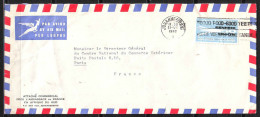 SOUTH AFRICA   Lettre De  JOHANNESBURG   Le 22 VII 1960  Timbre  SEUL Sur LETTRE Pour PARIS   Par Avion - Lettres & Documents