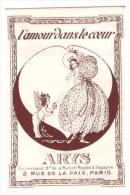 Carte Parfumée "l'amour Dans Le Coeur" ARYS  (PPP1009) - Vintage (until 1960)