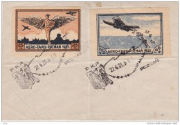 POZNAN 22 Juin 1921 N° L1 + L2 FAUX - Enveloppe Souvenirs - Cachet Erroné - Airplanes