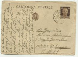 CARTOLINA POSTALE CENTESIMI 30 DEL 1942 - Historia