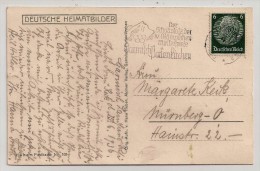 Deutsches Reich, 1936, Mechanical Cancellation, Olympic Games Of Garmisch-Partenkirchen, On Card Of Lake Badersee - Invierno 1936: Garmisch-Partenkirchen