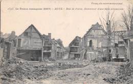Roye     80       Ruines Rue De Paris   Guerre 14/18 - Roye