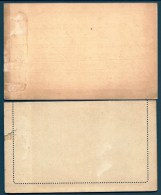 LOT 2 ENTIERS POSTAUX URSS- NEUFS-  UN CARTE PRECURSEUR + UNE CARTE LETTRE- 4 K ROSE ET 10 K BLEU-  VERS 1900- 2 SCANS - Covers & Documents