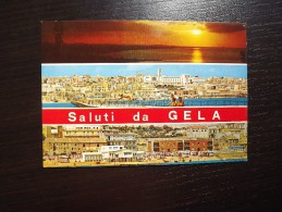 CARTOLINA Di  SALUTI DA GELA NON VIAGGIATA H1114 - Gela