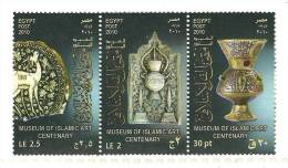 Egypt - 2010 - ( Museum Of Islamic Art Centenary ) - Set Of 3 - MNH (**) - Neufs