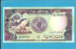 SUDAN - 20  SUDANESE POUNDS - 1991 - P 47 - UNC. - 2 Scans - Soedan