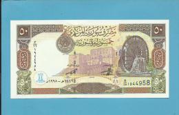 SYRIA - 50 POUND - 1998 - Pick 107 - UNC. - 2 Scans - Syrie