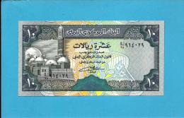 YEMEN ARAB REPUBLIC - 10 RIALS -  ND ( 1992 ) - P 24 -  Sign. 8 - UNC. - Central Bank Of Yemen - 2 Scans - Yémen