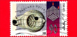 ISRAELE -  Usato - 1993 - Lampada, Periodo Talmudic - Hanukka - Hanukkah Lamp Oil -  90 - Usados (sin Tab)