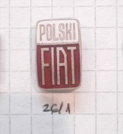 POLSKI FIAT (125 Pz, 126 P)  Polish Fiat - Auto Car Voiture / Zastava (Serbia) / Old Enamel Vintage Pin - Fiat