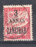 ZANZIBAR YT  TAXE  4 Oblitéré Surcharge Noire - Used Stamps