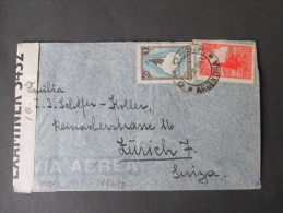 Argentinien 1943 Zensurbeleg Nach Zürich. Opened By Examiner 3432. Geöffnet Oberkommando Der Wehrmacht!! - Covers & Documents