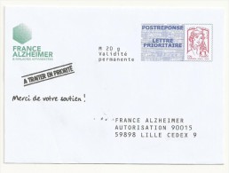 PAP POSTREPONSE FRANCE ALZEIMER  LOT  14P065 - PAP : Antwoord /Ciappa-Kavena
