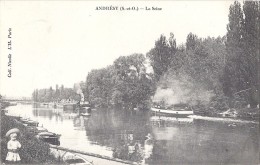 Cpa - Andresy - La Seine - Andresy