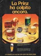 PUBBLICITA´ PUBLICITE´ "BIRRA BRAU BEER-BIÈRE-CERVEZA-BIER PRINZ-AdvertIsing 1961- - Advertising