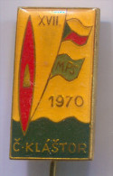 Rowing, Kayak, Canoe - MPS C. Klastor Czech Republic, Vintage Pin Badge - Rudersport
