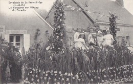 Fêtes - Carnaval - Défilé Char - Fillettes Enfants Papillons Lézards - La Ferté Saint-Cyr - Carnaval