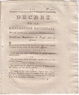 CONVENTION NATIONALE - DECRET -19-7-1793 - RELATIF AUX REPRESENTANTS DU PEUPLE PRES DES ARMEES. - Decreti & Leggi