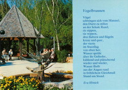 AK Bad Füssing Kurpark Vogelbrunnen Herbert Stern Gedicht Eva Hönick Poem Vögel Deutschland Bayern Bavaria - Bad Füssing