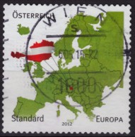 Map Of AUSTRIA / EUROPE  - 2012 Austria - USED - Geography