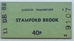 TICKET LONDON TRANSPORT // STAMFORD BROOK - Europe