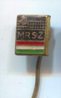 VOLLEYBALL - MRSZ Federation Hungary, Vintage Pin Badge - Volleyball