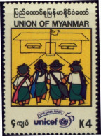 EDUCATION-GOING TO SCHOOL-MYANMAR-(BURMA)-MNH-A5-652 - Myanmar (Birma 1948-...)