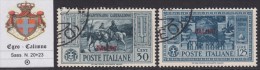 EGEO - CALIMNO - GARIBALDI - N.20+23  Cat. 100 Euro - USATI - LUXUS GESTEMPELT - Egée (Calino)