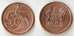South Africa 5 Cents 1997 - Afrique Du Sud