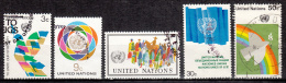 United Nations     Scott No   267-71     Used     Year  1976 - Oblitérés