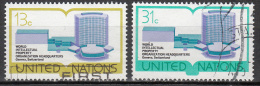 United Nations     Scott No   281-82     Used     Year  1977 - Oblitérés