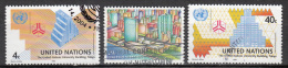 United Nations     Scott No   613-15    Used     Year  1992 - Gebraucht