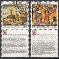 United Nations     Scott No   627-28     Used     Year  1993 - Oblitérés