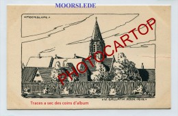 MOORSLEDE-DESSIN-Carte Allemande-Guerre 14-18-1 WK-BELGIQUE-BELGIEN-Flandern- - Moorslede