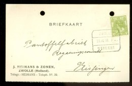 WW-1 * HANDGESCHREVEN BRIEFKAART COMITE VLUCHTELINGEN Uit 1918 Van ZWOLLE Naar VLISSINGEN * (9816N) - Lettres & Documents