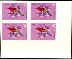 HUMMING BIRDS-SUN BIRDS-IMPERF BLOCKS-SET-VIETNAM-SCARCE-MNH-A5-669 - Colibris