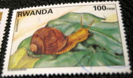 Rwanda 1995 Native Animals Snail 100frw - Used - Gebruikt