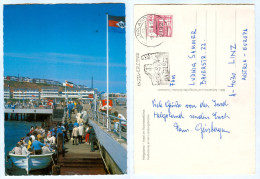 AK Helgoland Heligoland Landungsbrücke Ausbootung Schleswig-Holstein Deutschland Verlag Otto Schulze Germany Allemagne - Helgoland