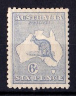 Australia 1921 Kangaroo 6d Pale Ultramarine 3rd Wmk Die IIB MH - Nuovi