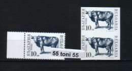 BULGARIA / Bulgarie 1991 ERROR Pair - Imperforated - MNH (Michel-3885 U)      90.- - Variétés Et Curiosités